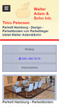 Mobile Screenshot of parkett-adam.de